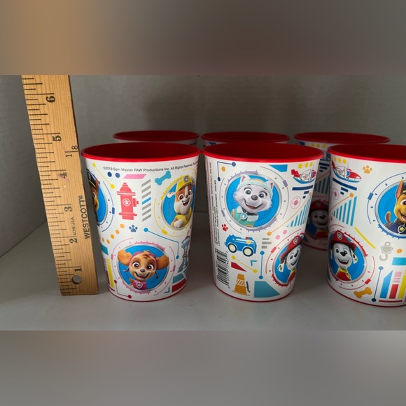 NWOT 2019 SpinMaster PAWPatrol Lot Of 6 Party Favor 12oz PlasticTumblers BPAFree - Picture 4 of 5